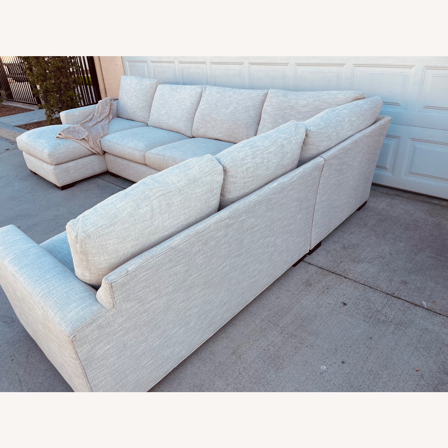 Room & Board Light Gray Fabric 3+ Piece Sectional - image-4