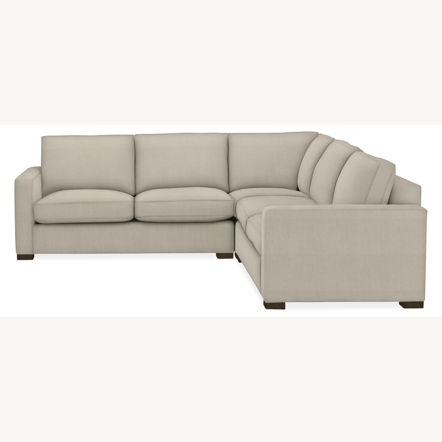 Room & Board Light Gray Fabric 3+ Piece Sectional - image-6