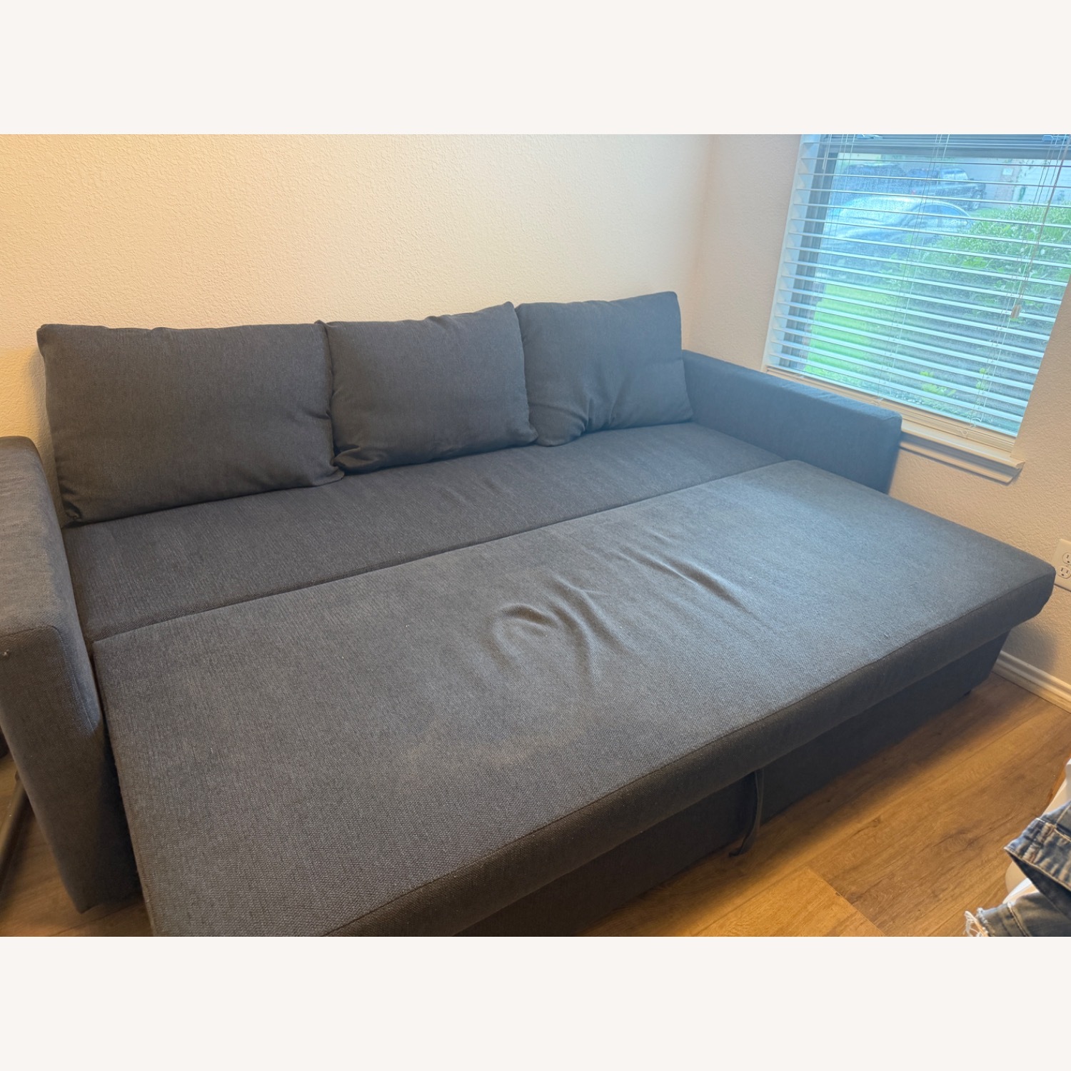 IKEA Gray Sofa Bed - image-2