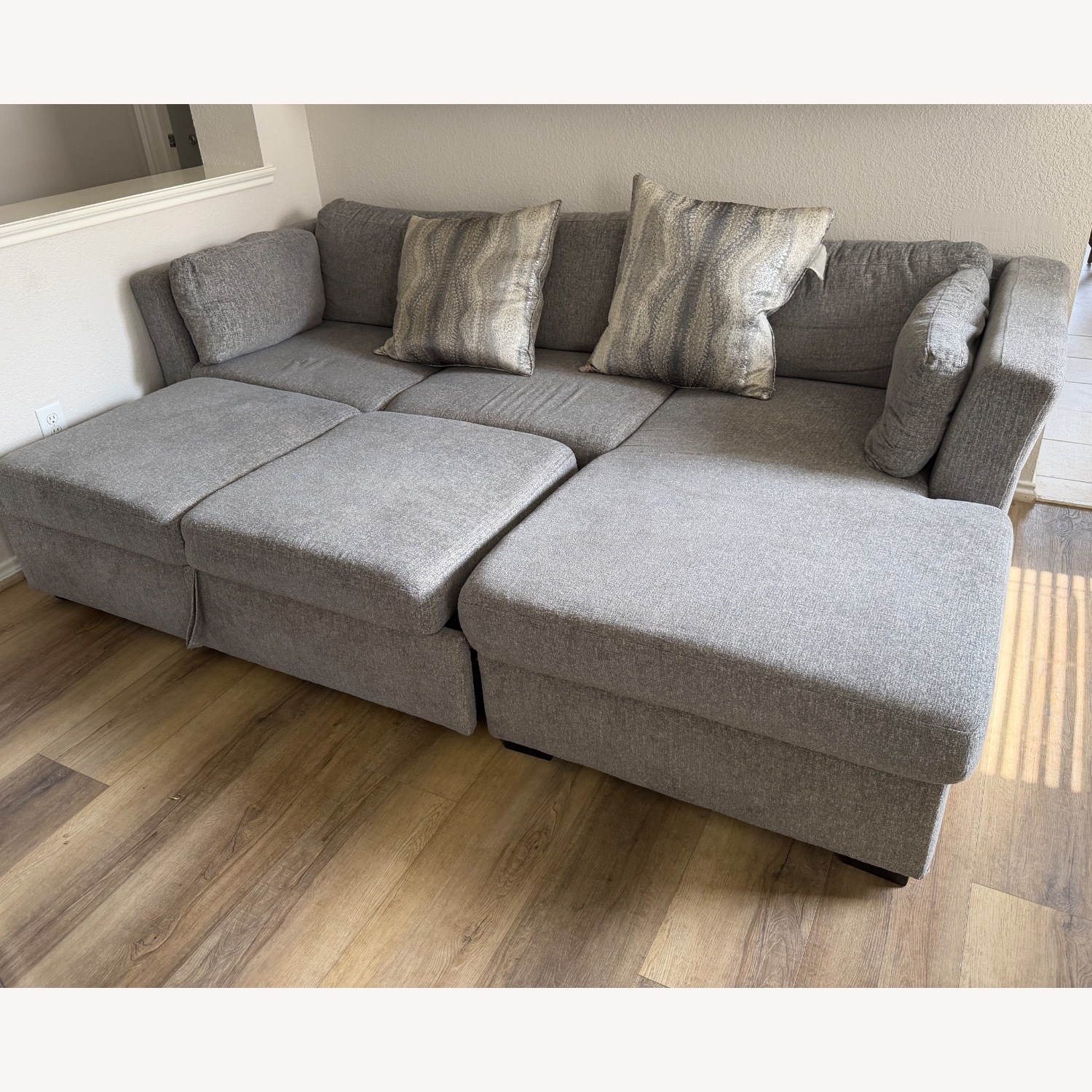 Gray Sectional Sofa - image-2