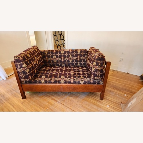 Used Arts and Crafts Purple Love Seat for sale on AptDeco