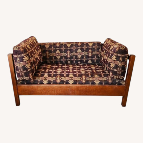 Used Arts and Crafts Purple Love Seat for sale on AptDeco