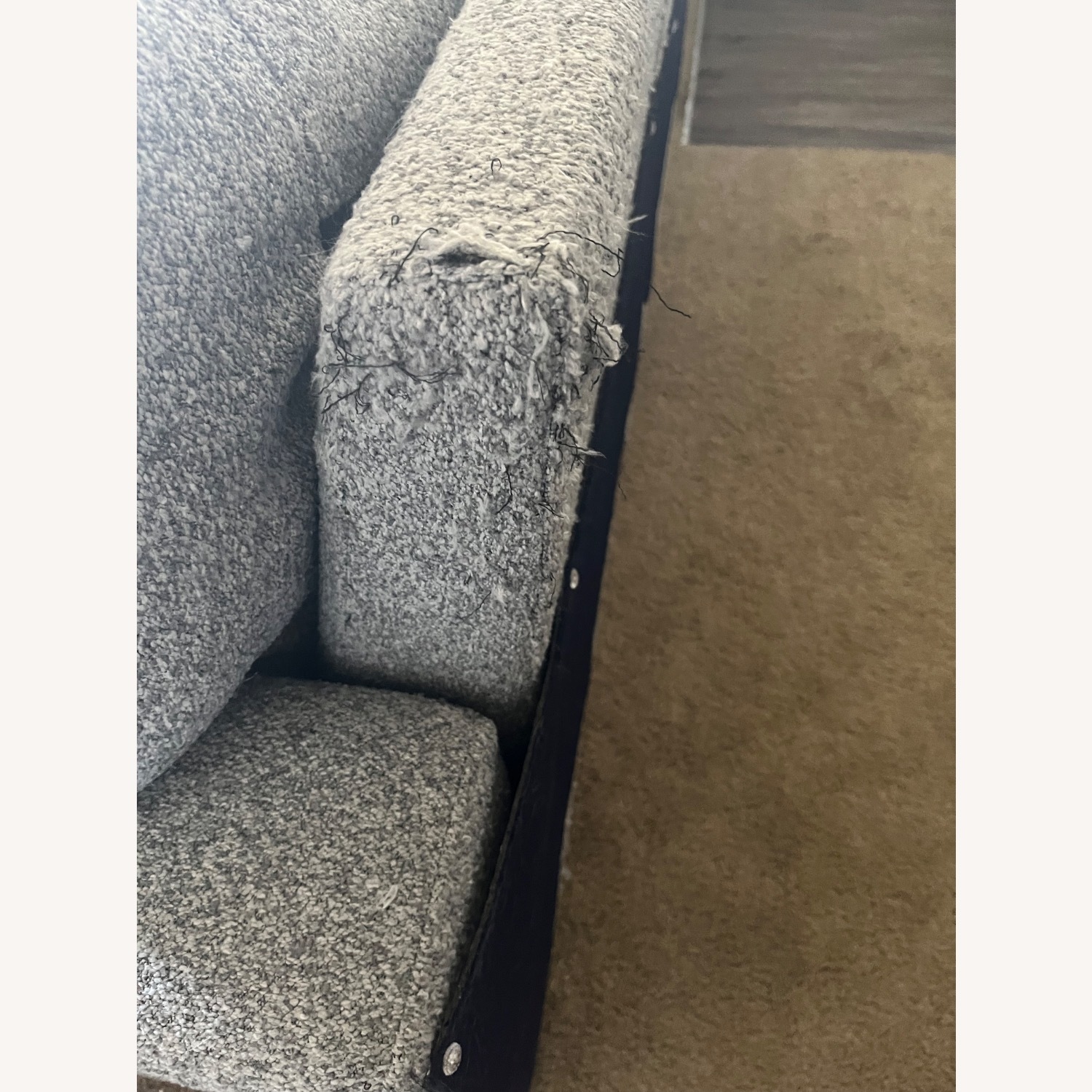 West Llnden Grey White 3-Sectional Sofa - image-8