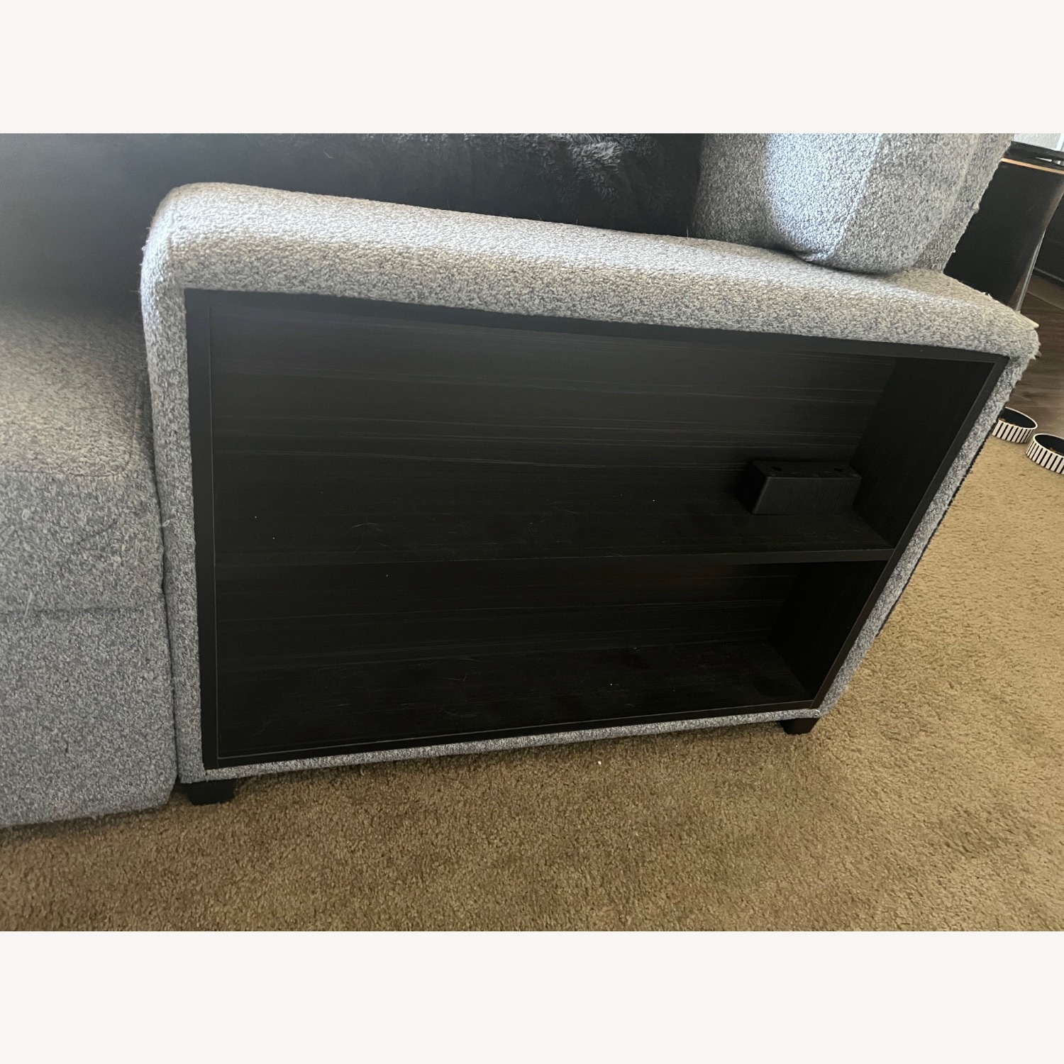 West Llnden Grey White 3-Sectional Sofa - image-5