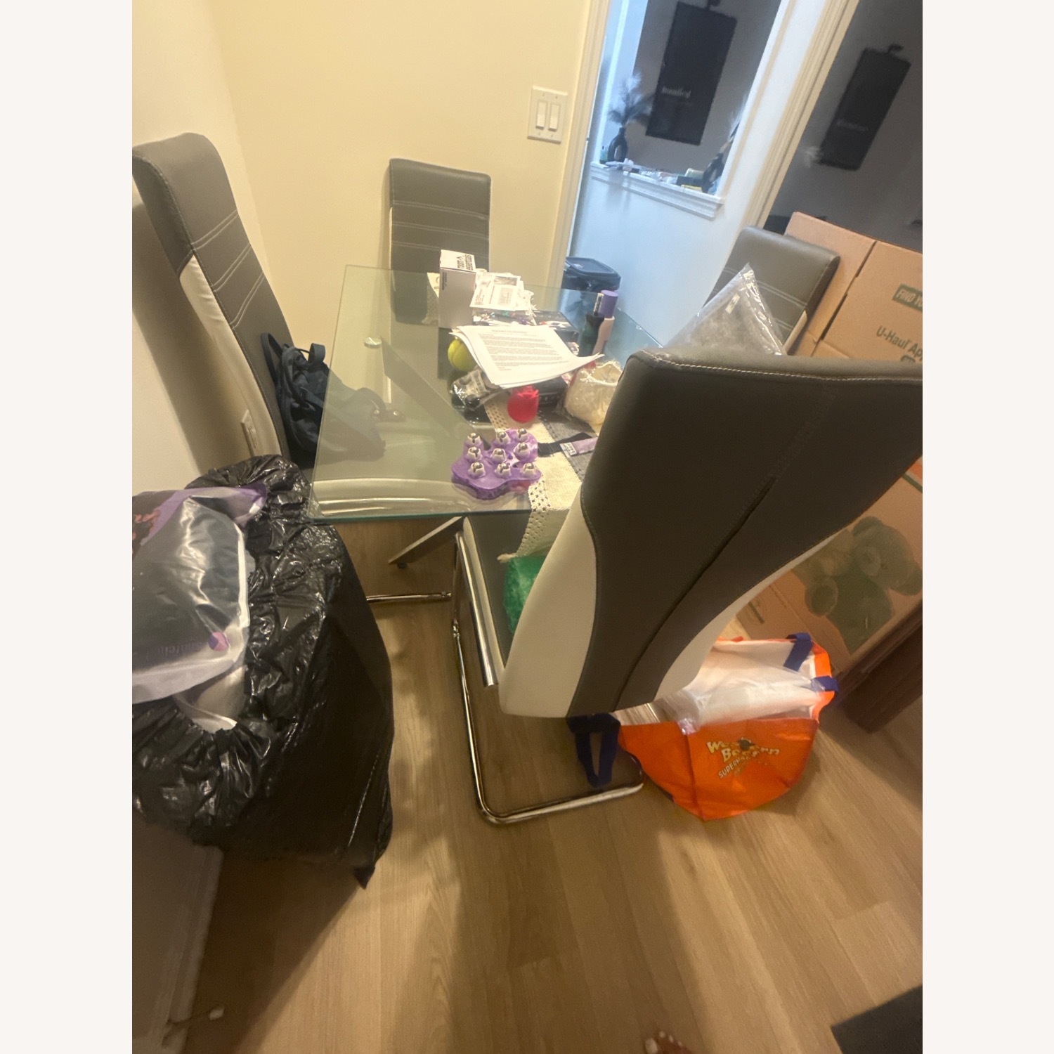 Vintage/Antique Finds Glass Table W Chairs - image-4