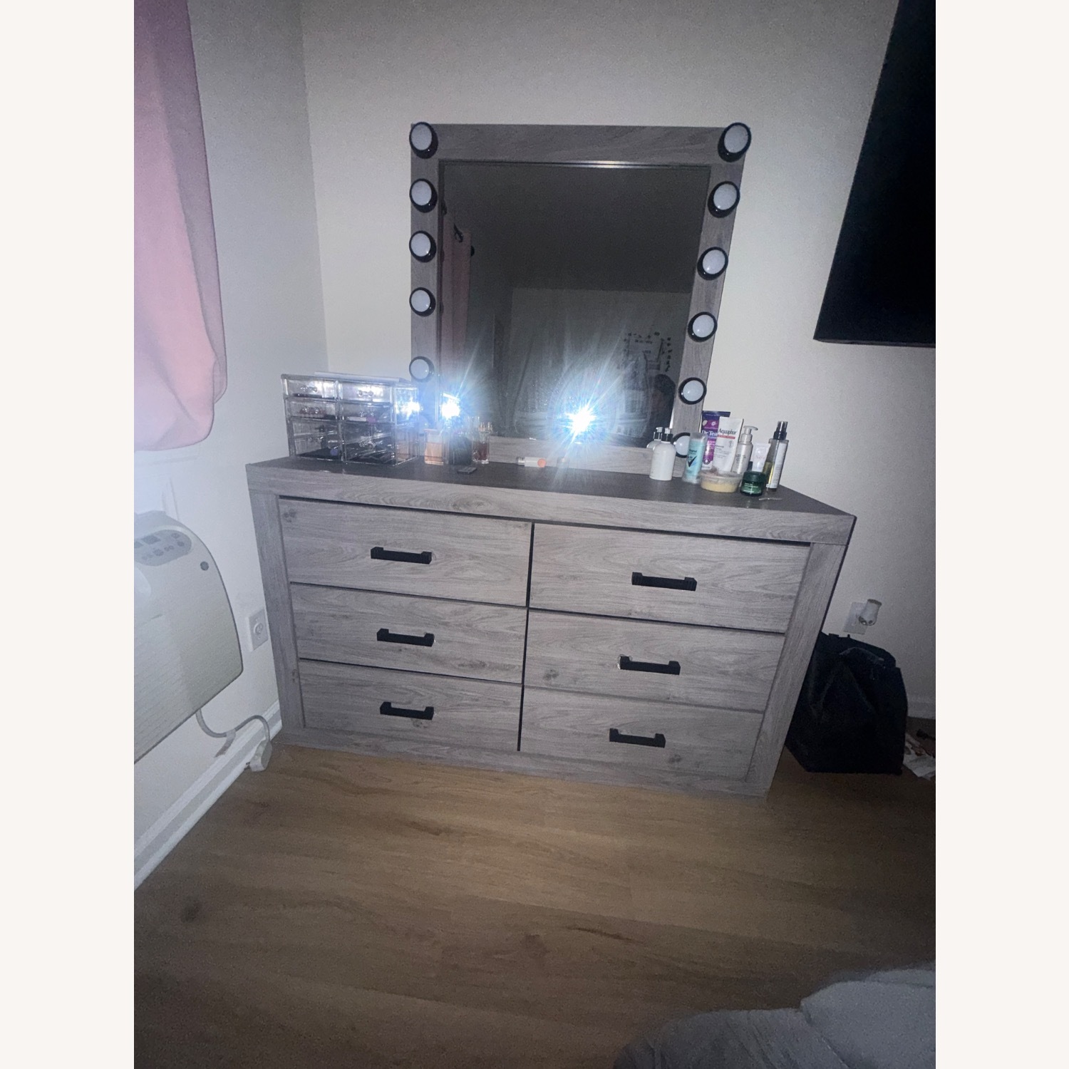 Raymour & Flanigan Dresser With Mirror - image-3