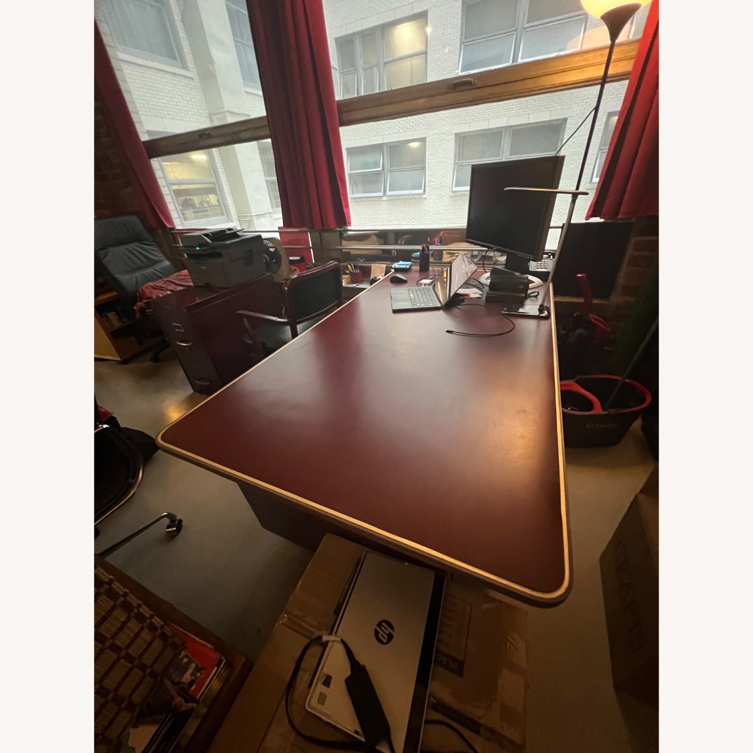 Burgundy General's Fireproofing Tanker Desk Set - image-2
