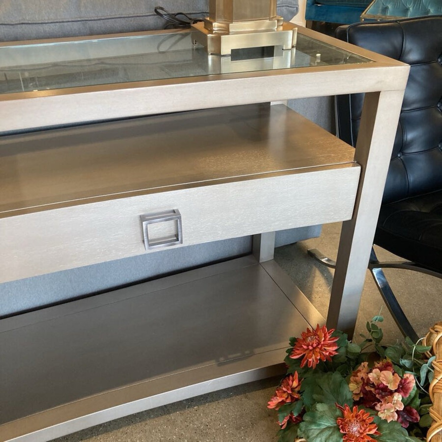 Vanguard Michael Weiss Bowed 2-Drawer Console Table - image-3