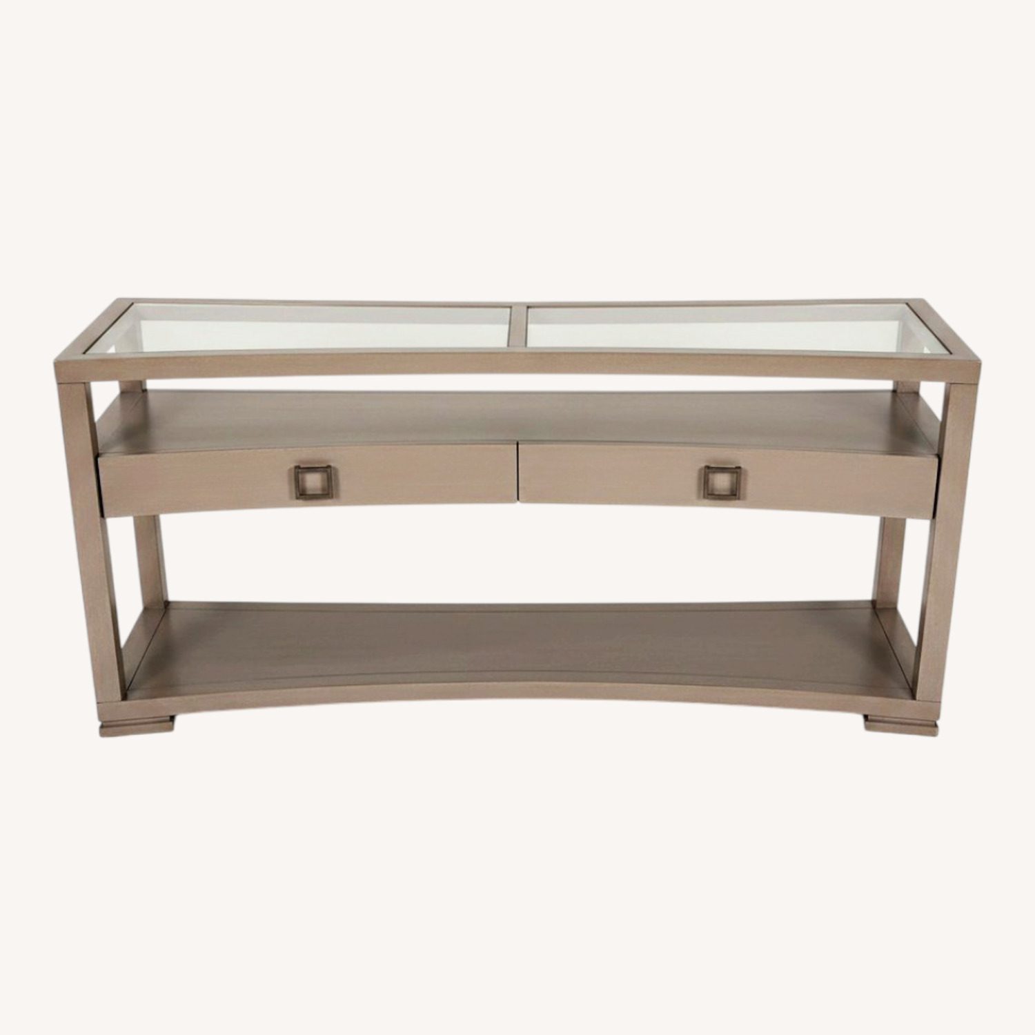 Vanguard Michael Weiss Bowed 2-Drawer Console Table - image-0
