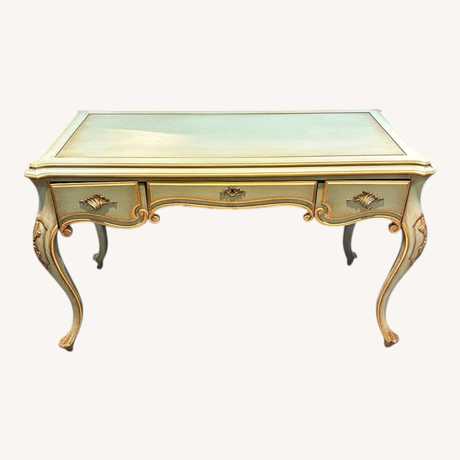 Fine French Louis XV Style 3-Drawer Desk - image-0