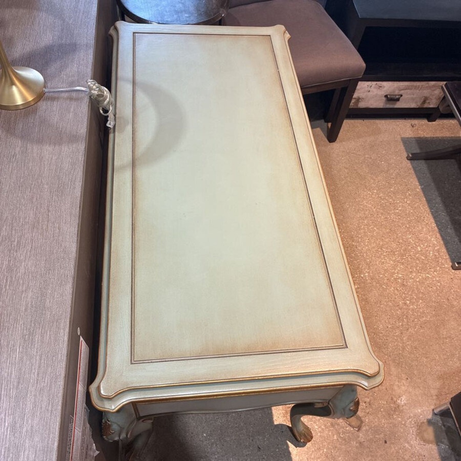 Fine French Louis XV Style 3-Drawer Desk - image-3