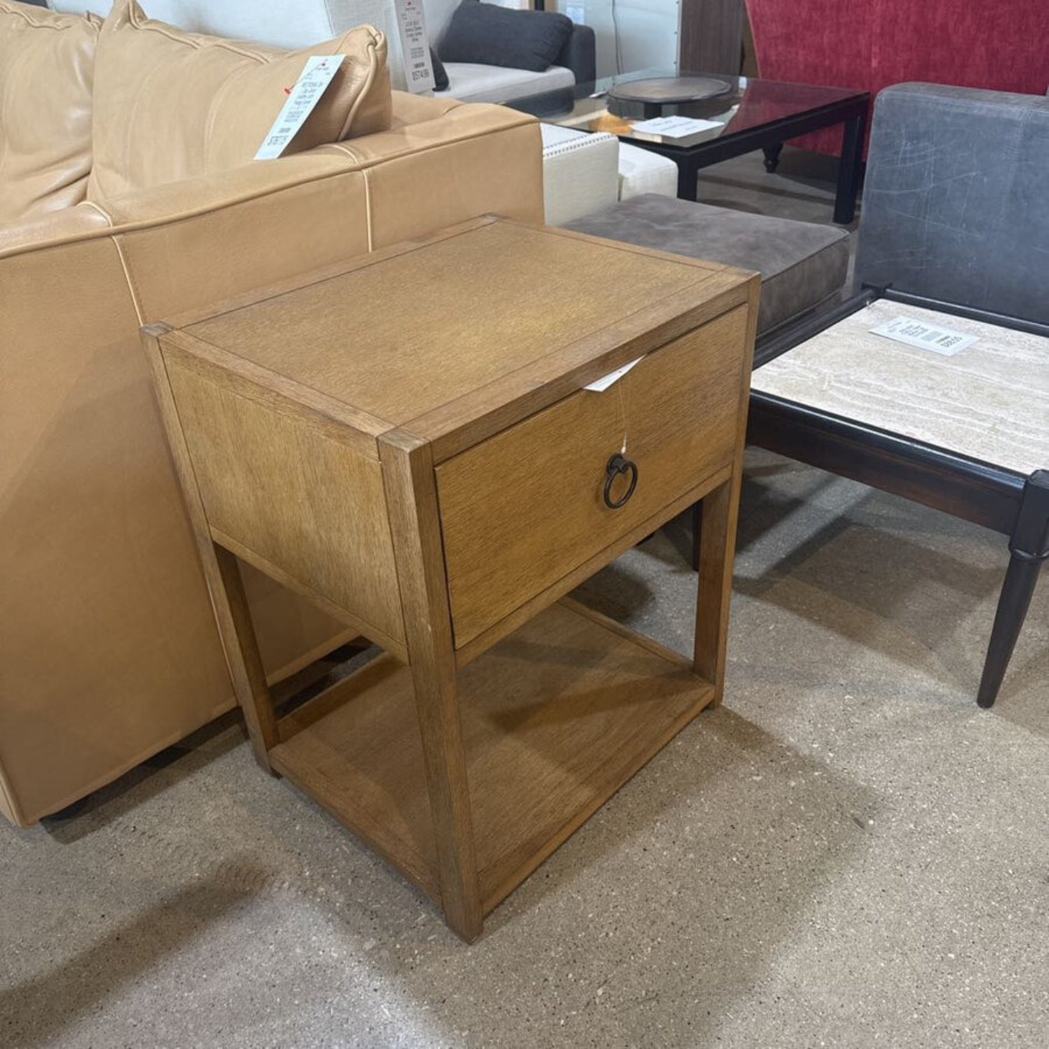 Lark 1-Drawer Nightstand Brown/Black - image-3