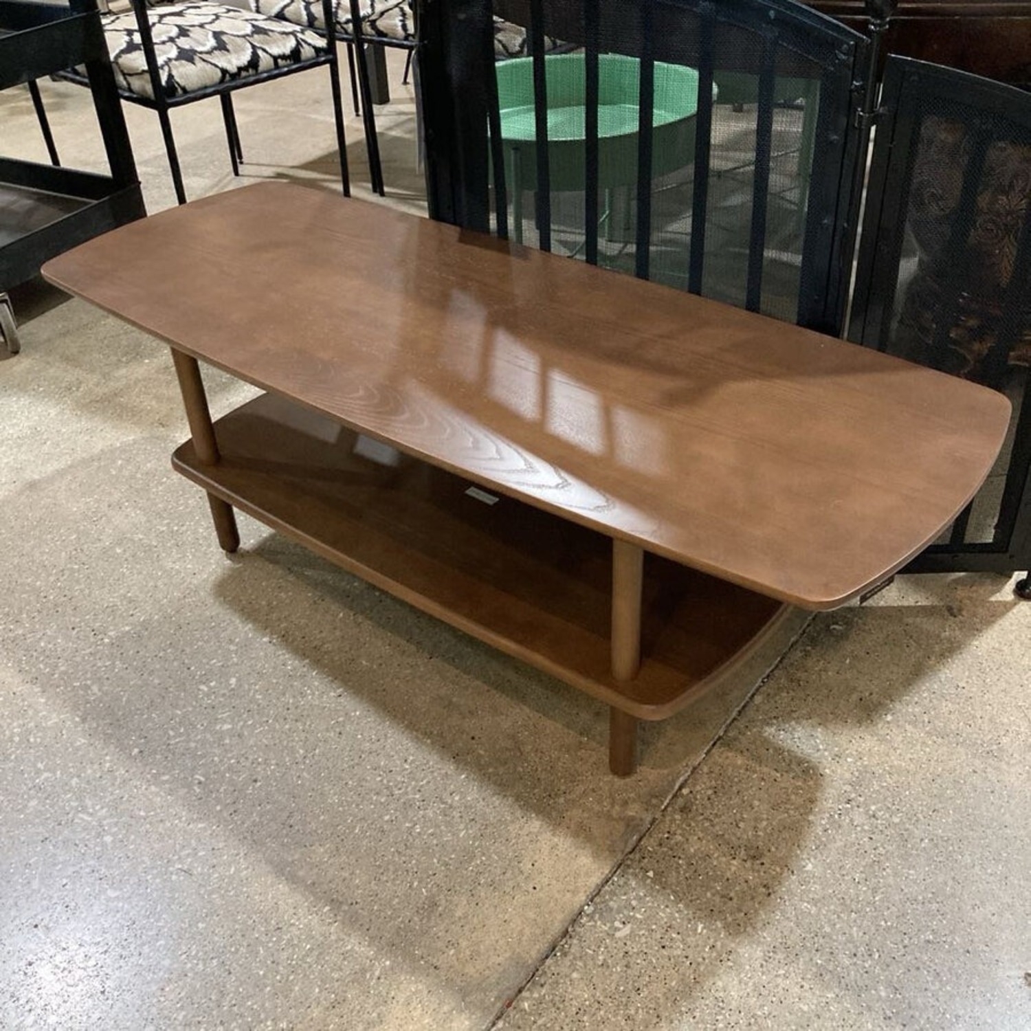 Burrow Serif Coffee Table Walnut - image-1