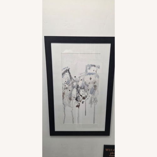 Used Helen Reed Abstract Watercolor Glass-Framed Art for sale on AptDeco
