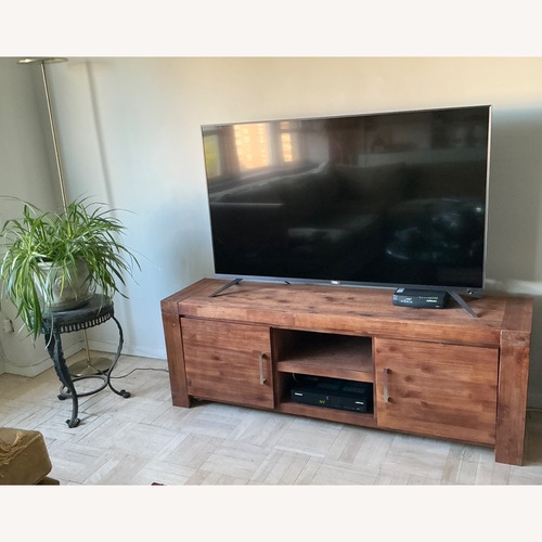 Used Light Brown Wood Media Storage for sale on AptDeco