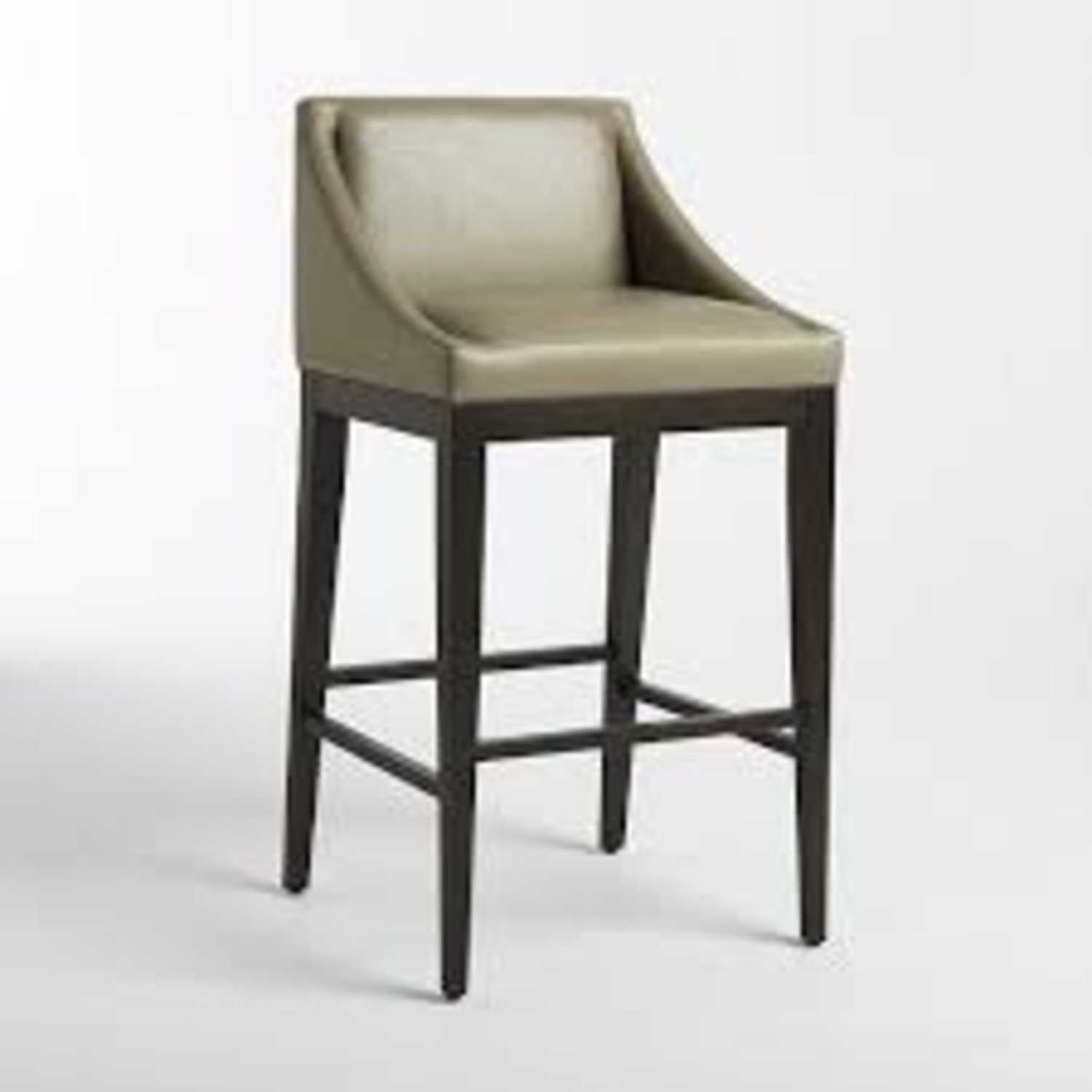 West Elm Curved Leather Stool  - image-10
