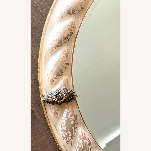 Used Hand Painted Murano Glass Mirror for sale on AptDeco