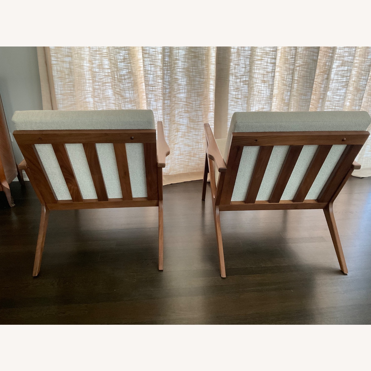 Crate & Barrel Cavett Wood Accent Chairs - image-2