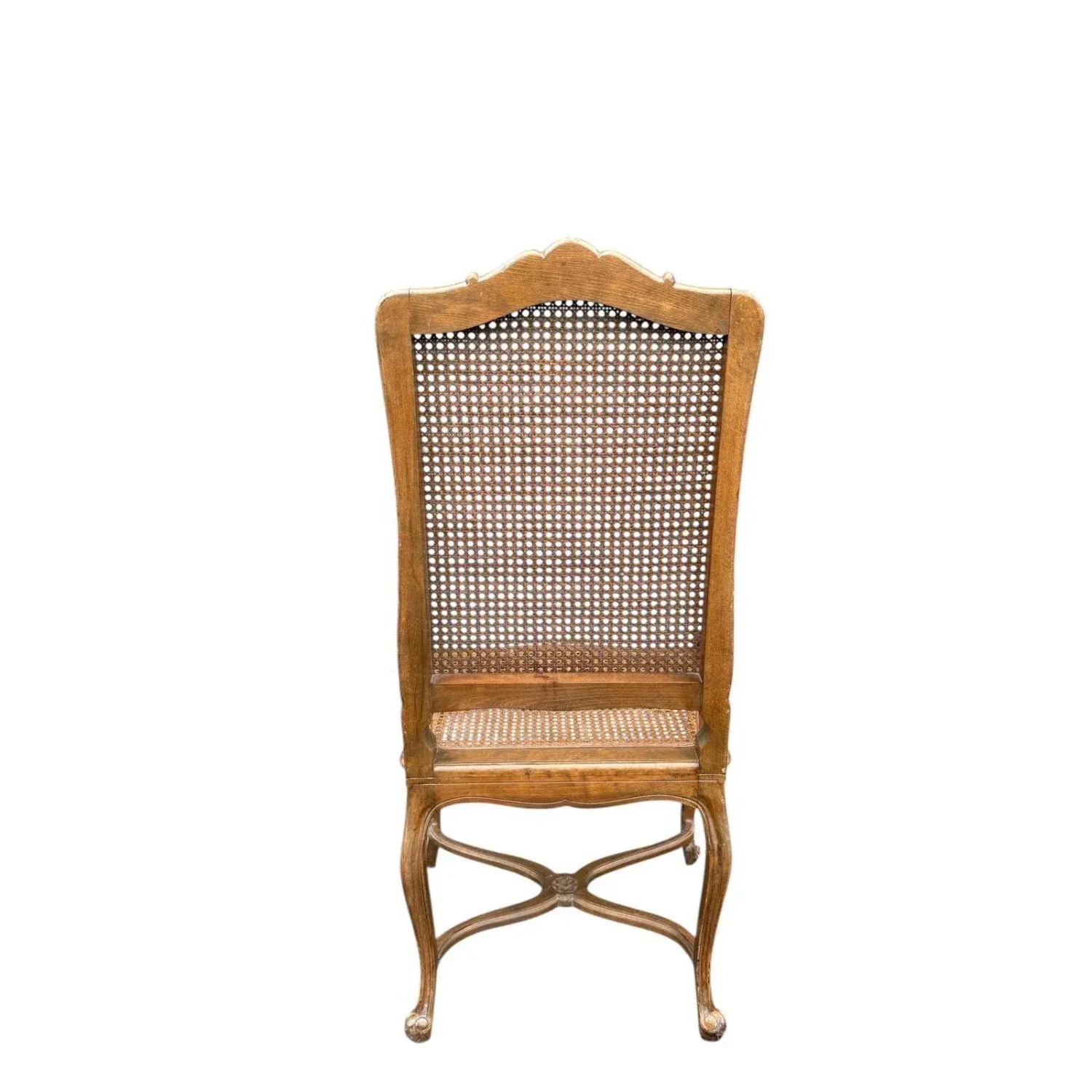 Louis XV Provincial Country Style Cane Armchair - image-5