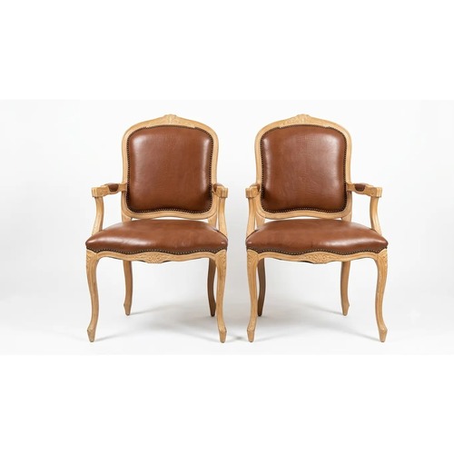Used Pair of Vintage Leatherette Armchairs for sale on AptDeco