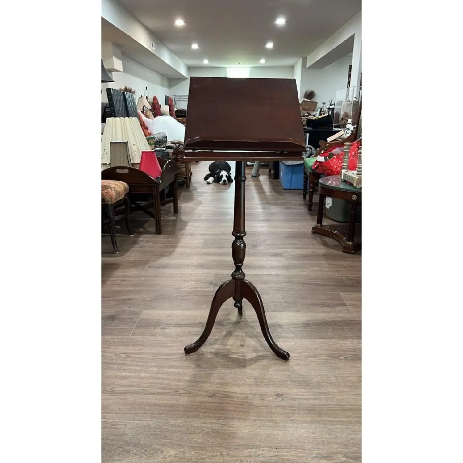 Vintage Wooden Lectern / Music Stand - image-2