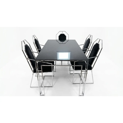 Used Mid-Century Chrome Dining Set (5 Pcs) for sale on AptDeco