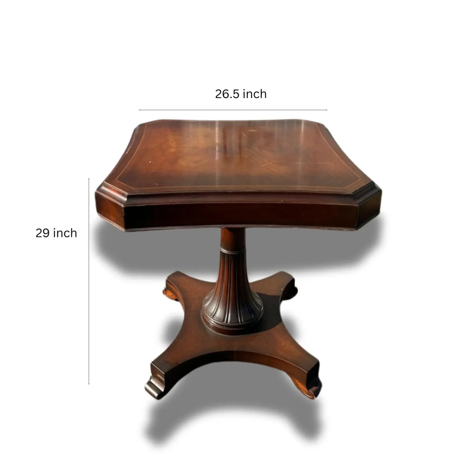 1940s Vintage Mahogany Center Table - image-3