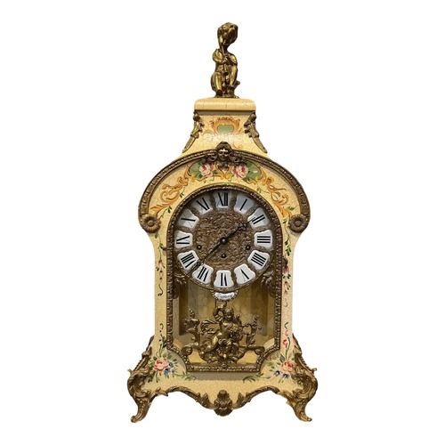 Used Vintage Tiffany Mantle Shelf Clock Franz Hermle for sale on AptDeco