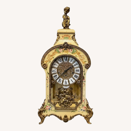 Used Vintage Tiffany Mantle Shelf Clock Franz Hermle for sale on AptDeco