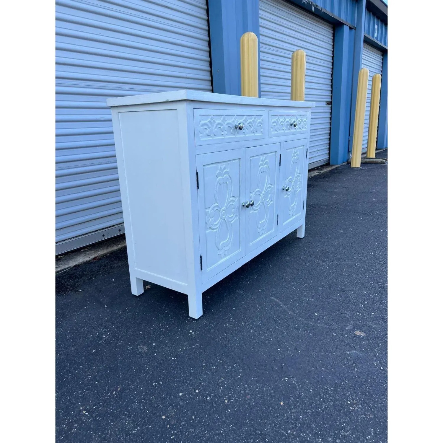 Carved White Sideboard or Dresser - image-3