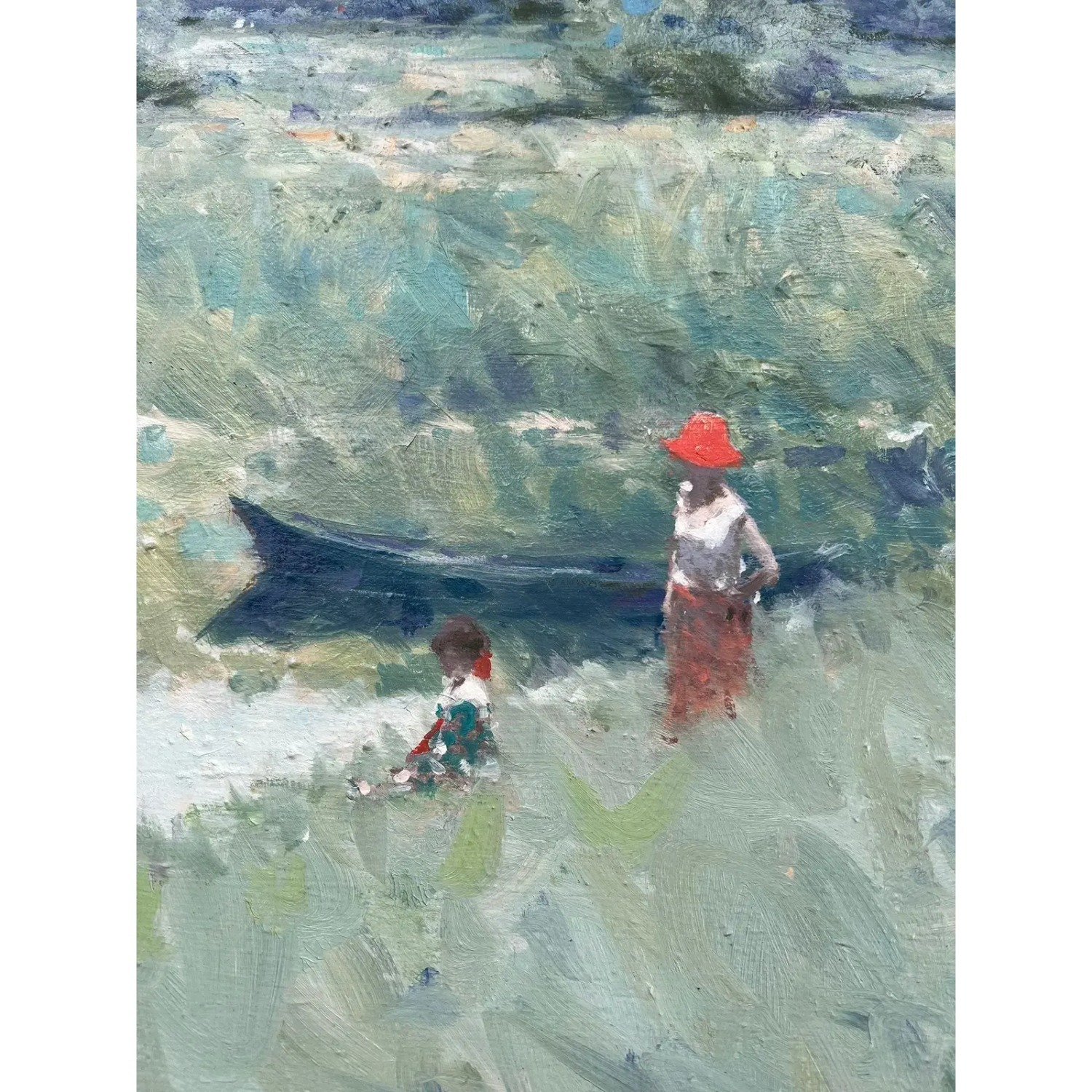 1960s Andre Gisson Original Oil Painting, Framed - image-3