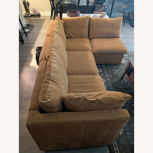 Used Yellow Fabric 3+ Piece Sectional for sale on AptDeco