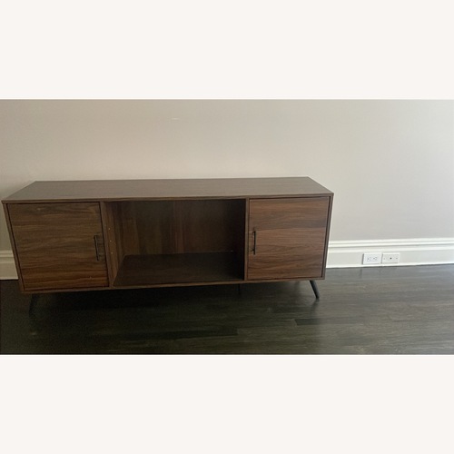Used Walker Edison Dark Brown Wood Sideboard for sale on AptDeco