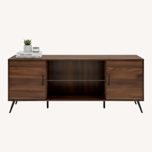 Used Walker Edison Dark Brown Wood Sideboard for sale on AptDeco