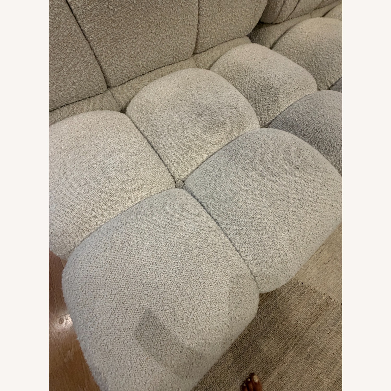 Rove Concepts Bella White Boucle 3+ Piece Sectional - image-4