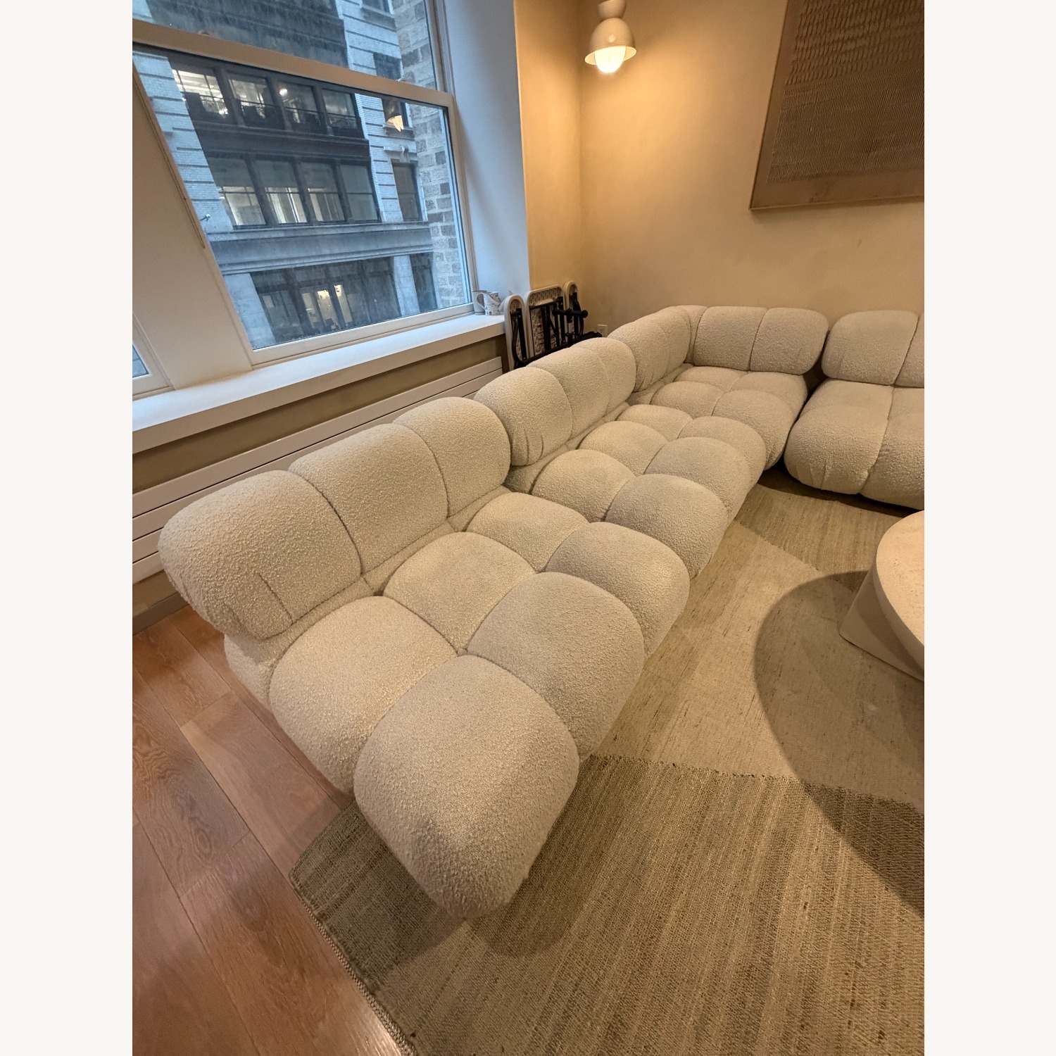 Rove Concepts Bella White Boucle 3+ Piece Sectional - image-2