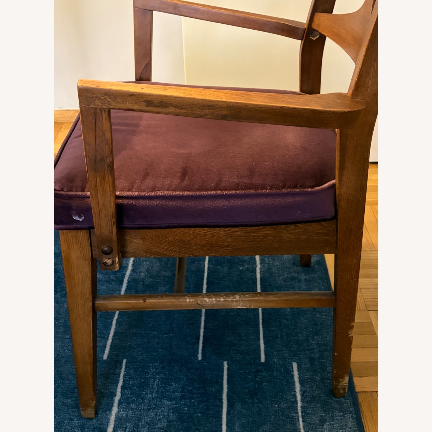 Mid-Century Vintage Natural Wood Dining Set - image-7