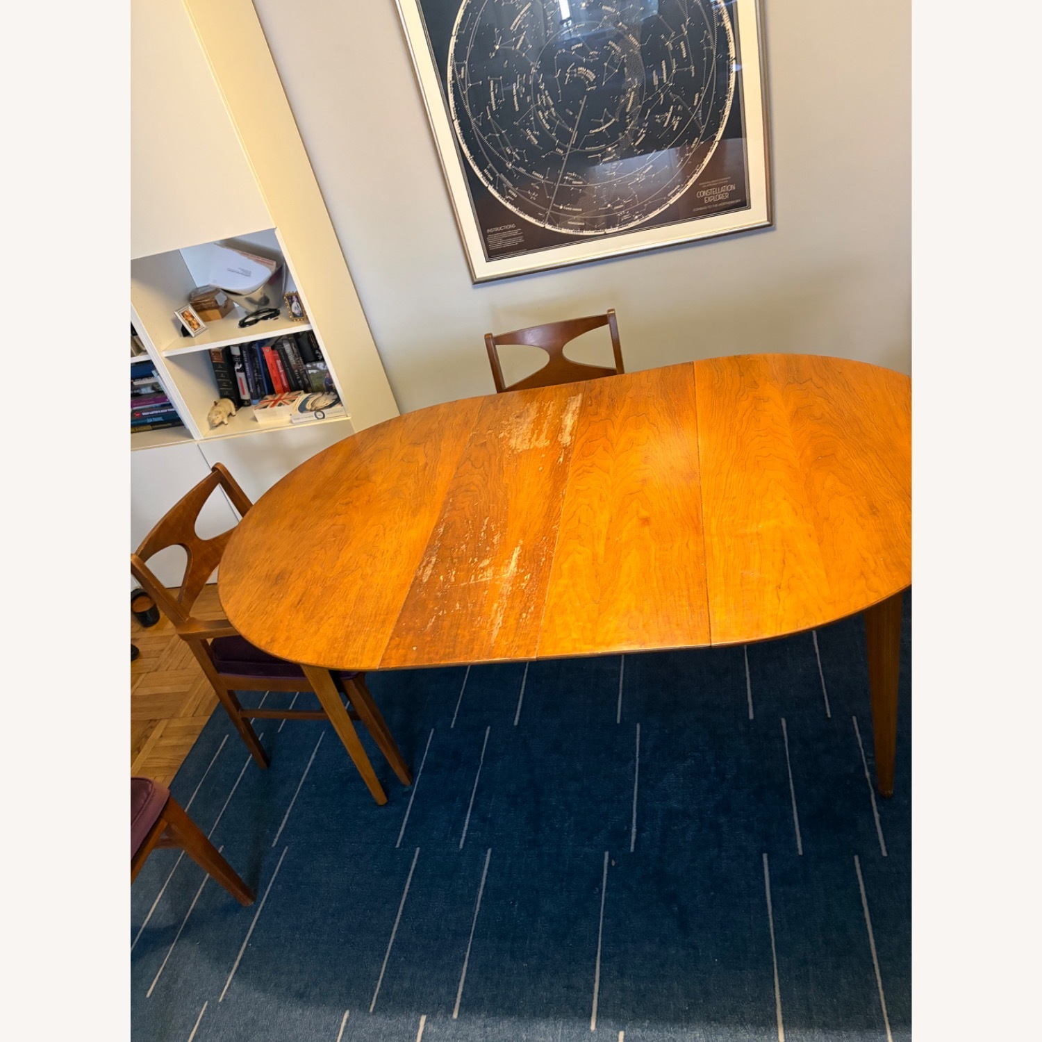 Mid-Century Vintage Natural Wood Dining Set - image-3