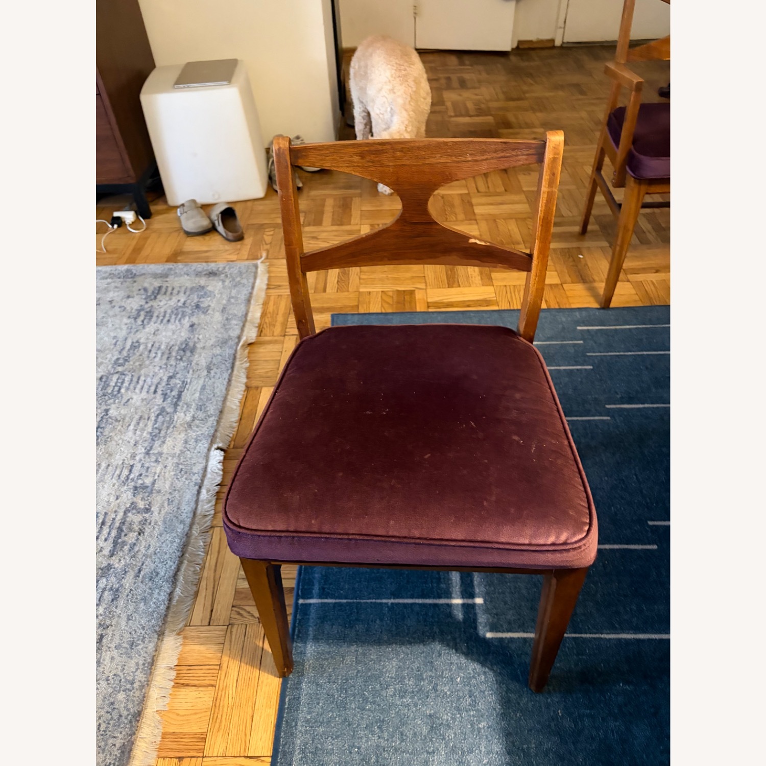 Mid-Century Vintage Natural Wood Dining Set - image-5