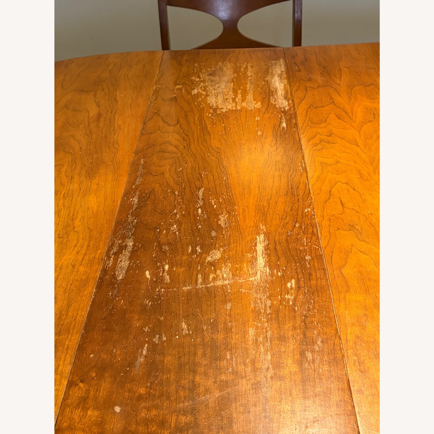 Mid-Century Vintage Natural Wood Dining Set - image-4