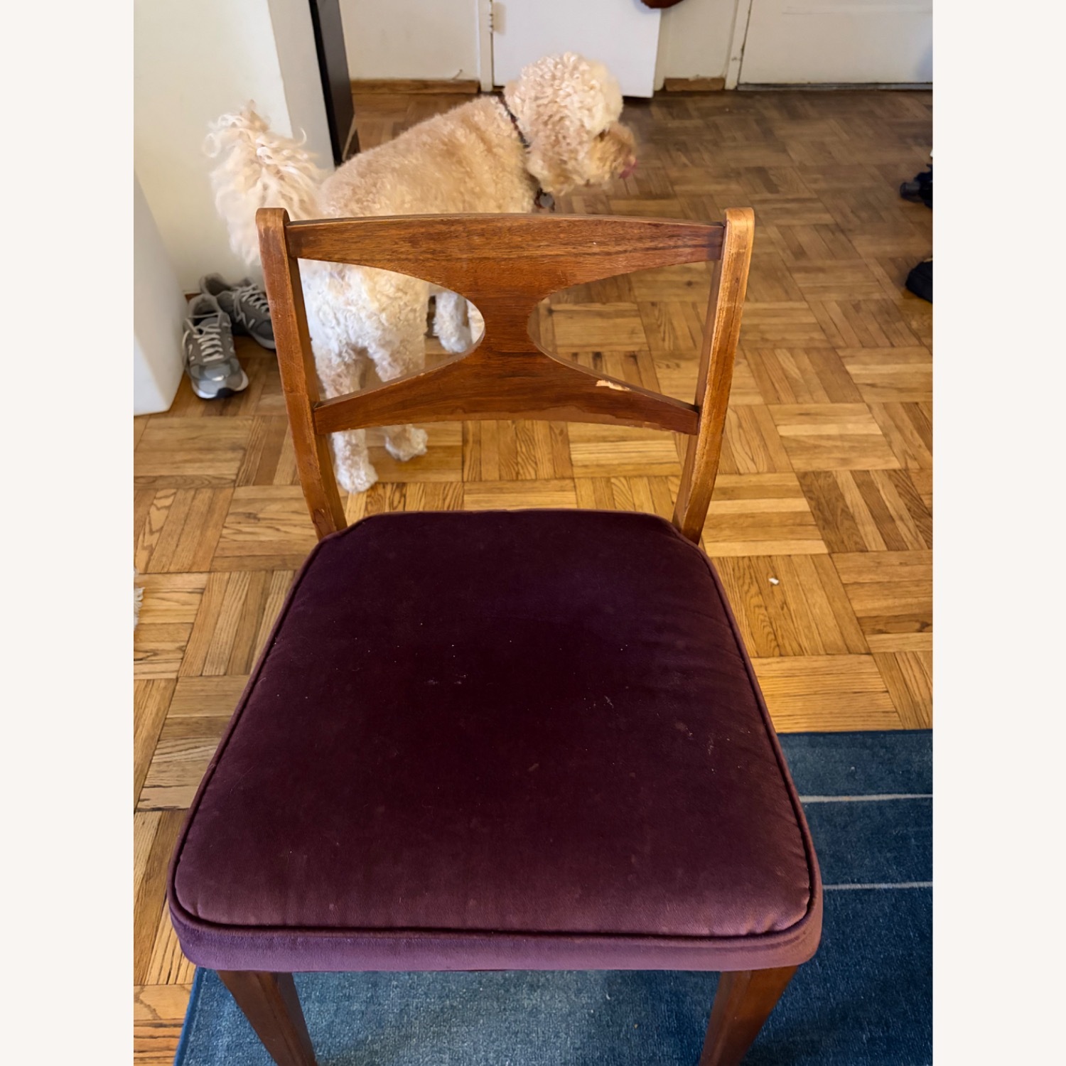 Mid-Century Vintage Natural Wood Dining Set - image-8