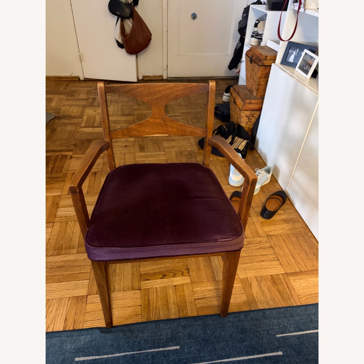 Mid-Century Vintage Natural Wood Dining Set - image-6