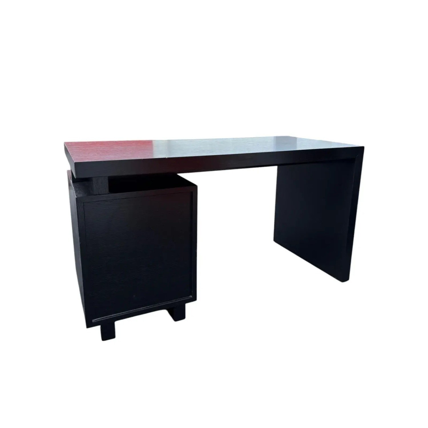 Black Ebonized Modern Desk - image-2