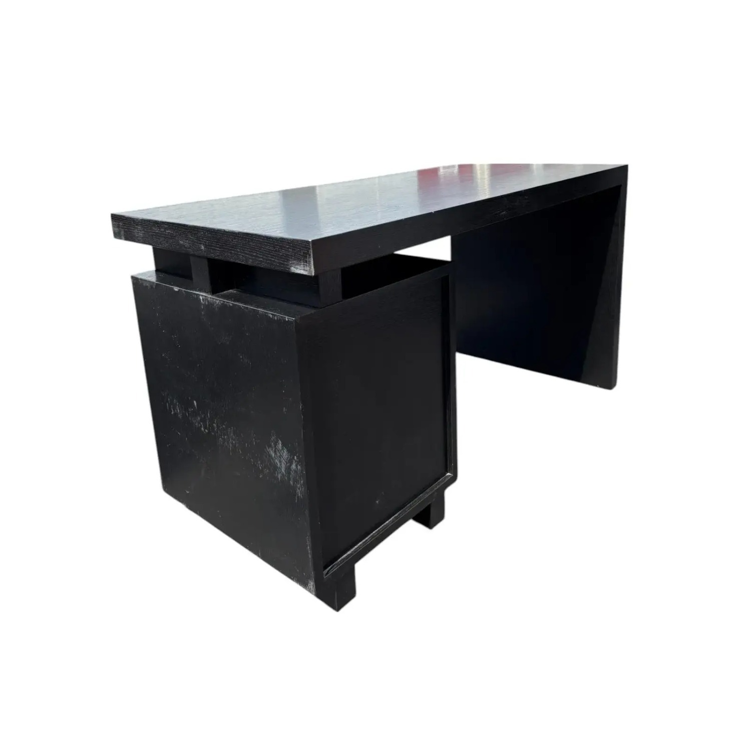 Black Ebonized Modern Desk - image-3