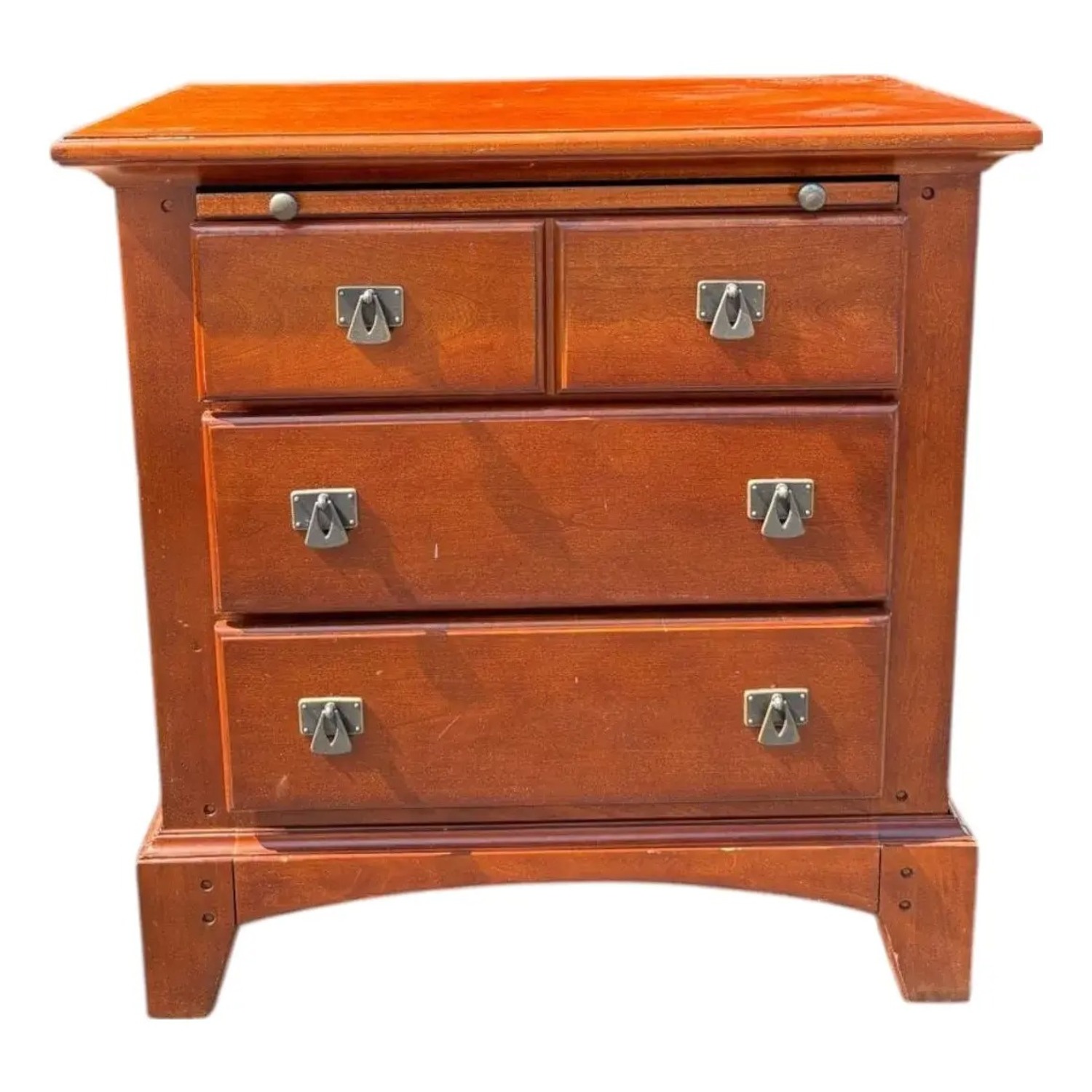 Solid Wood Nightstand - image-1