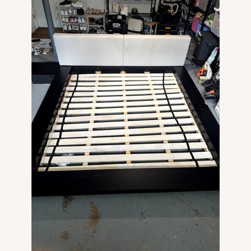 Used Modloft Worth Cal King Bed with Built Nightstands for sale on AptDeco