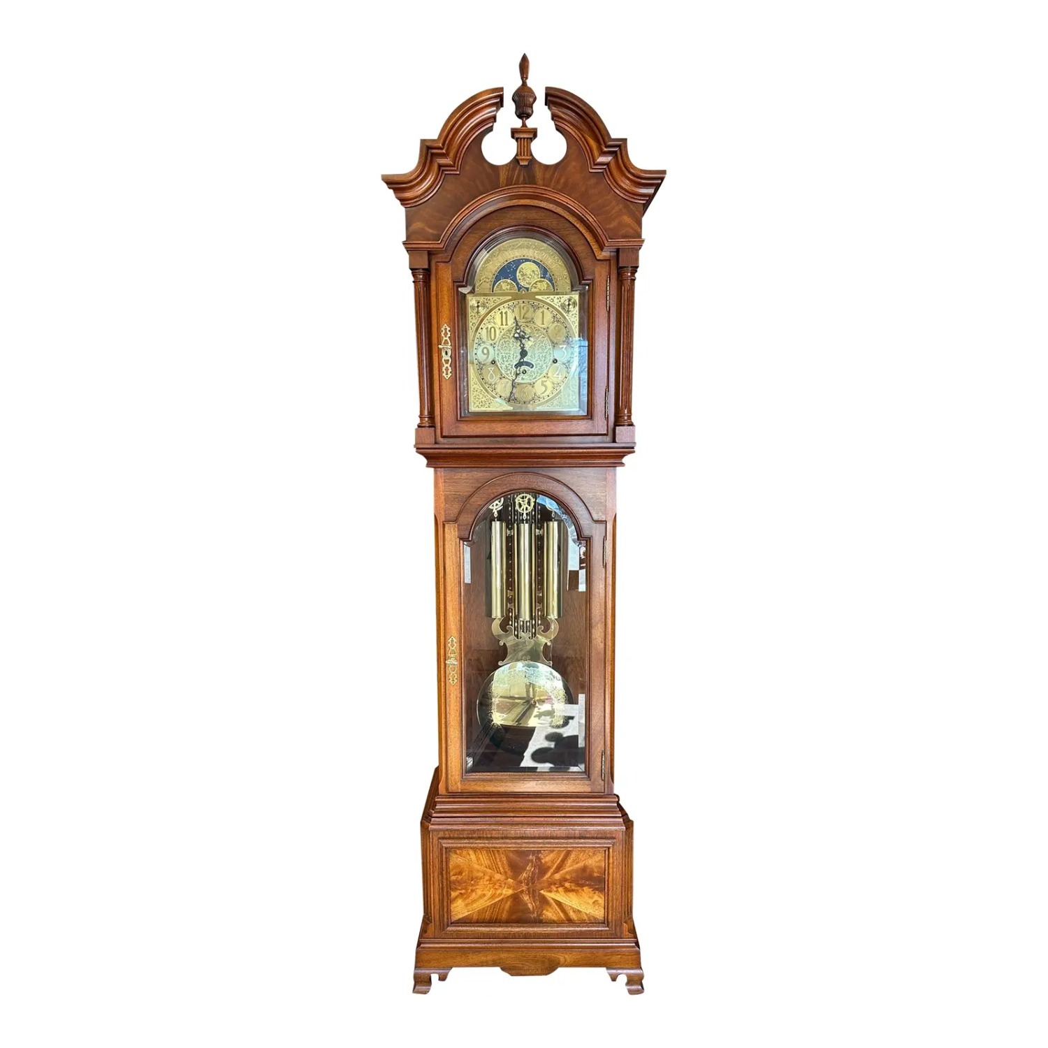 Heritage Heirlooms Pinch-Waist Mahogany Clock - image-1