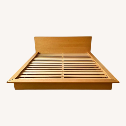 Used Blu Dot Natural Wood King Bed for sale on AptDeco