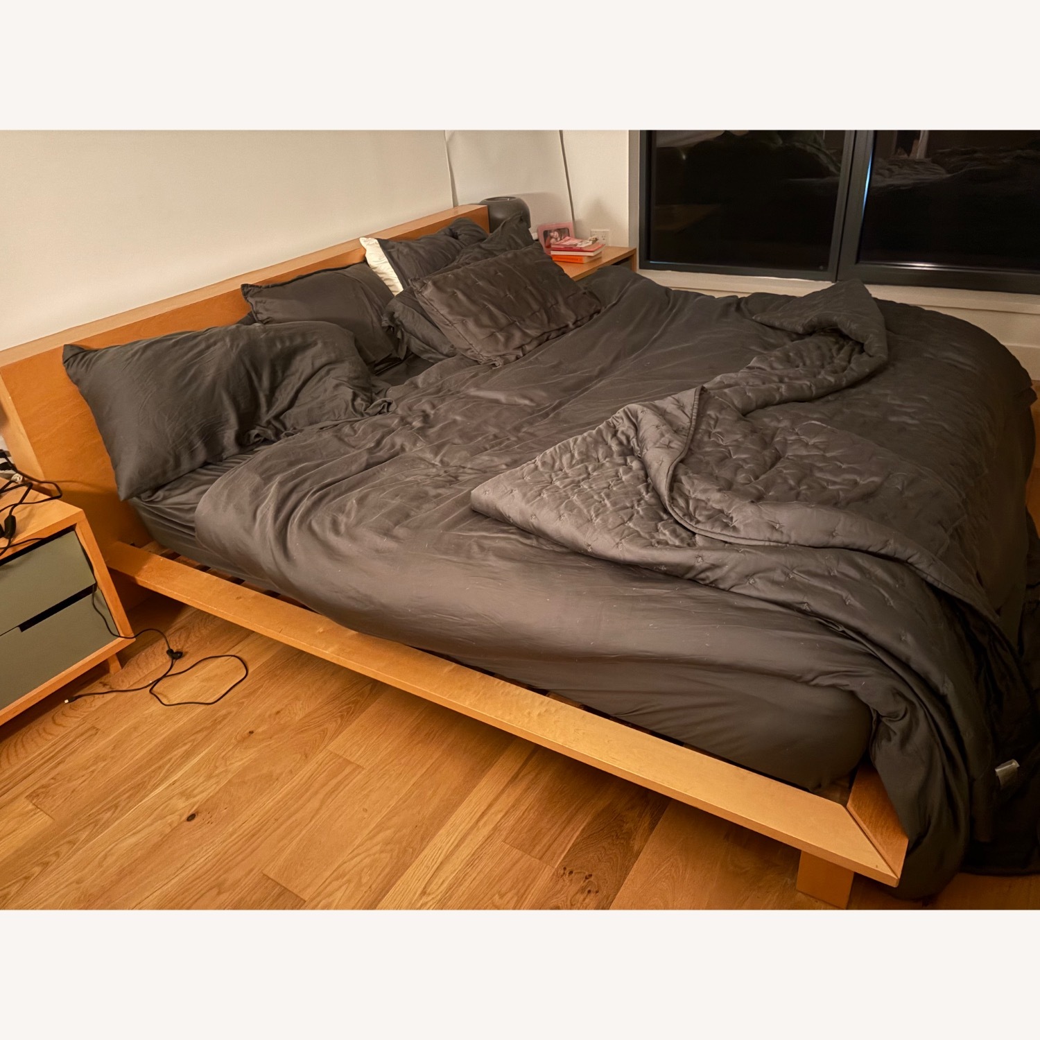 Blu Dot Natural Wood King Bed - image-3