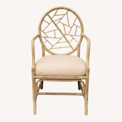 Used Set of 4 Vintage MCM Rattan Dining Chairs for sale on AptDeco